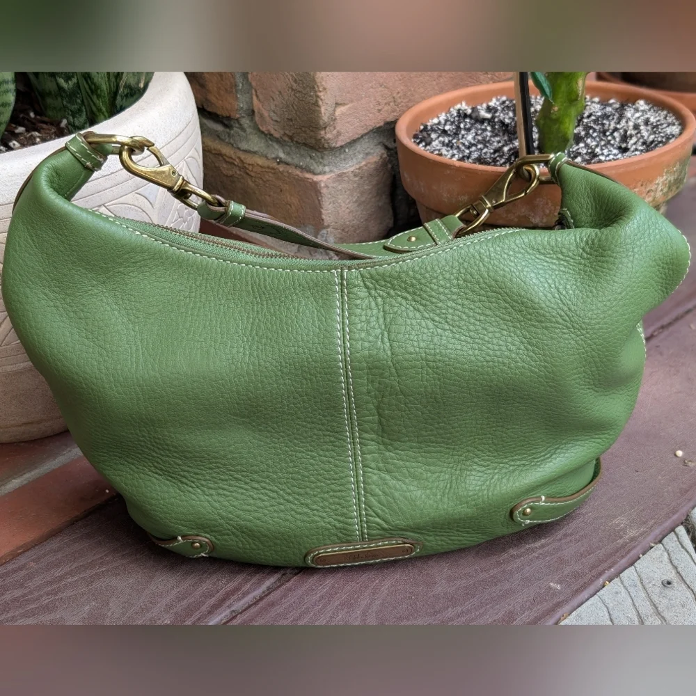 Vintage Cole Haan Village Green Purse Shoulder Bag Hobo 90's Y2K - Picture 2 of 15